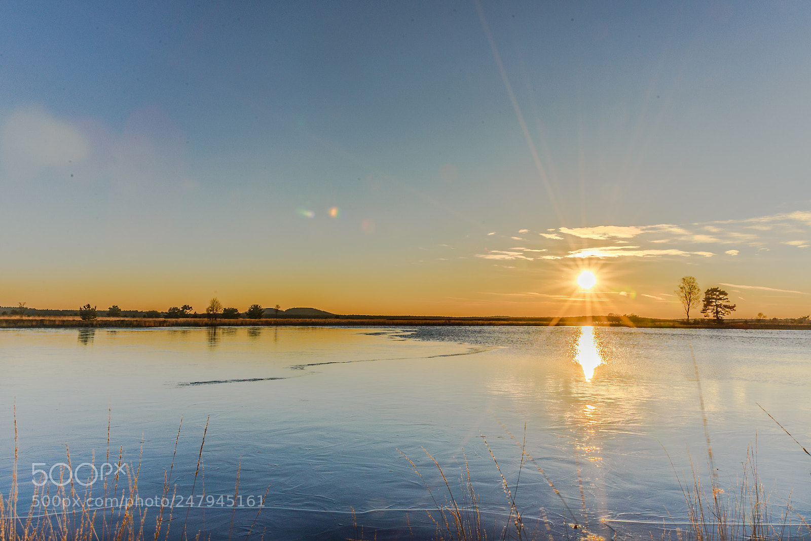 Nikon D600 sample photo. Icy sunset photography
