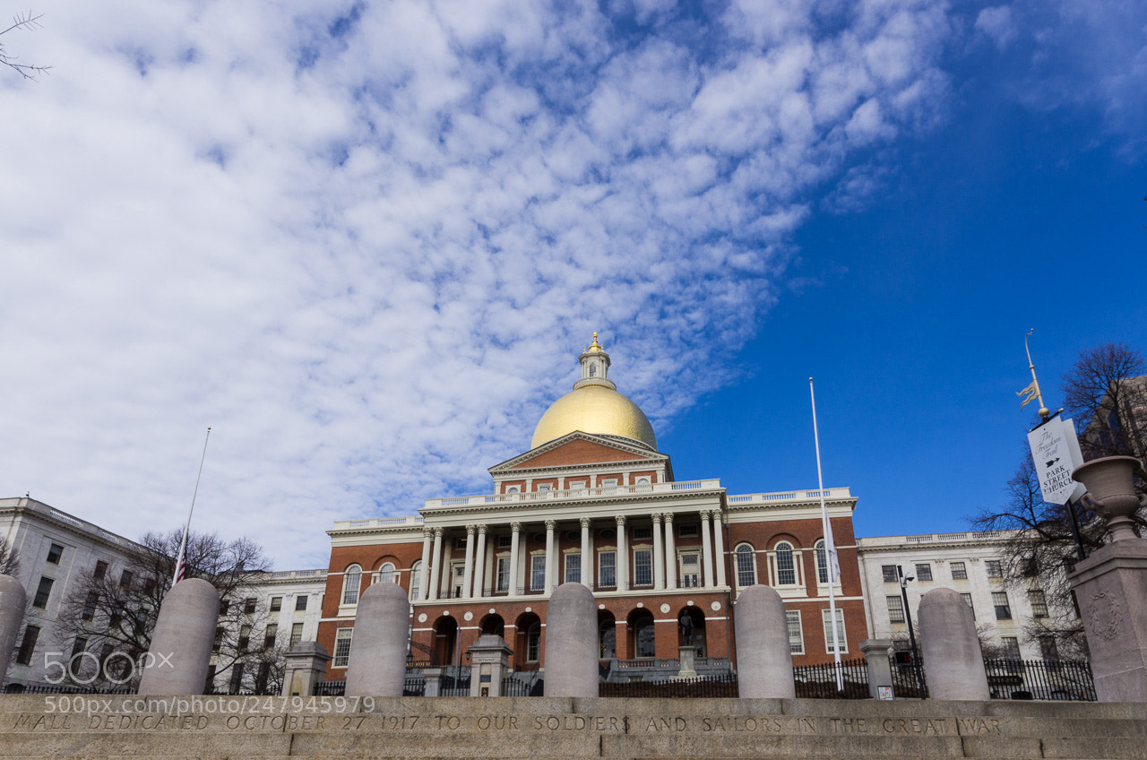 Pentax K-5 sample photo. Massachusetts state house photography