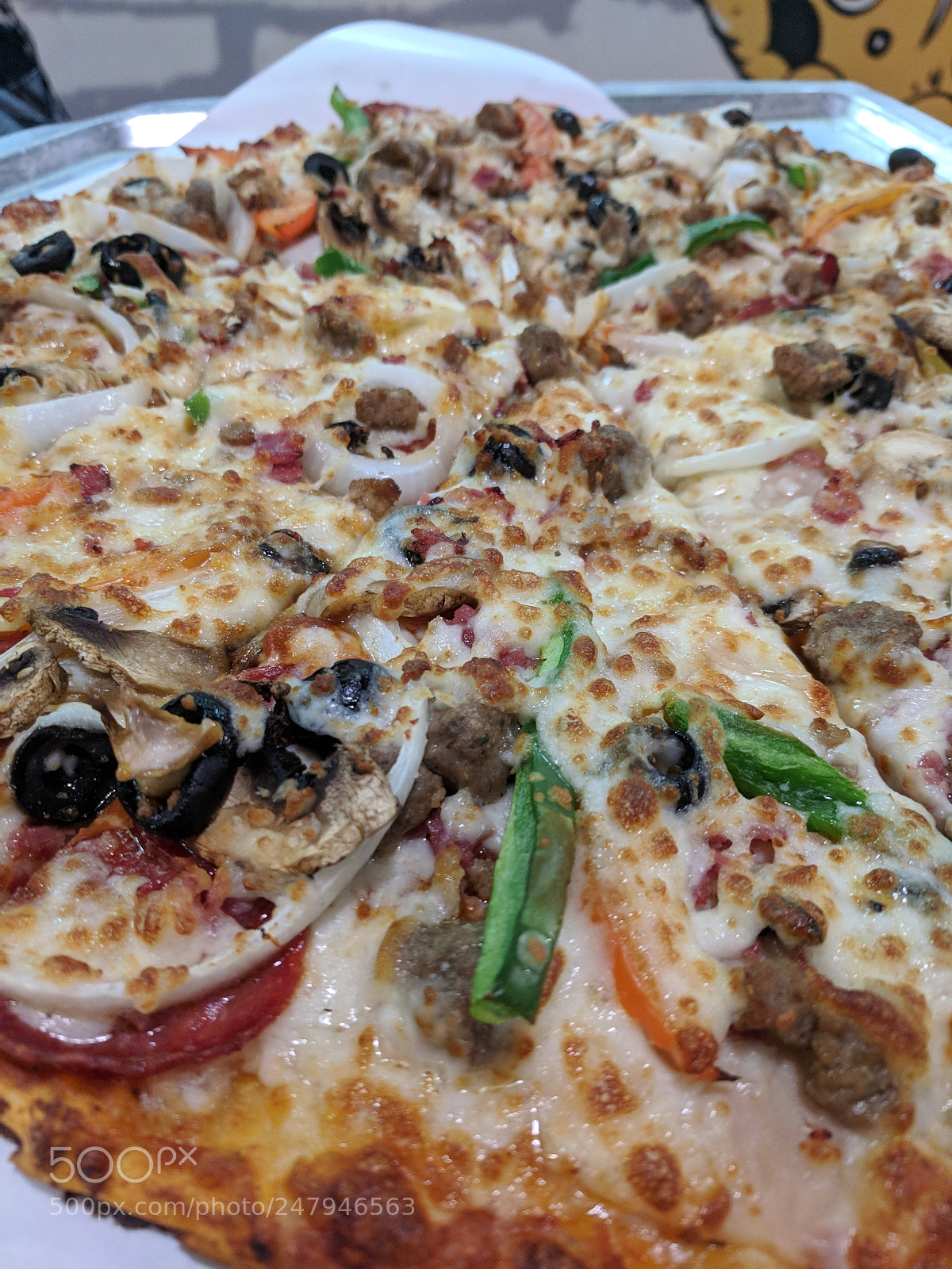 Google Pixel sample photo. Pizza photography