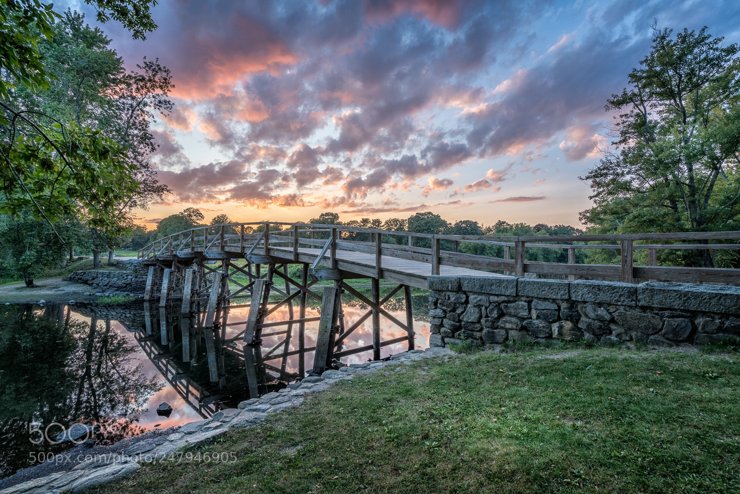 Sony a7R II sample photo. Old north bridge sunset photography
