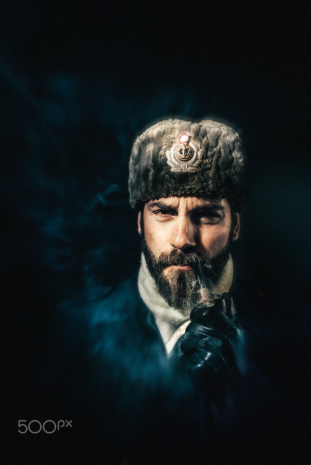 Panasonic Lumix DMC-GF1 sample photo. Bearded seaman smoking pipe photography