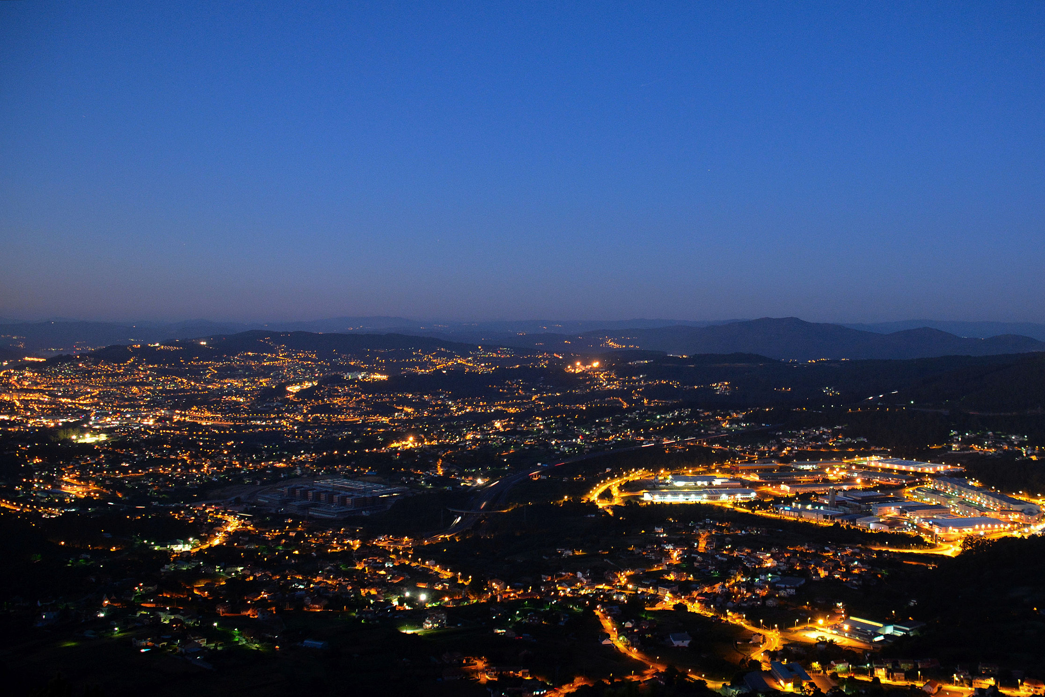 Nikon D5200 sample photo. Outskirts of vigo at evening photography