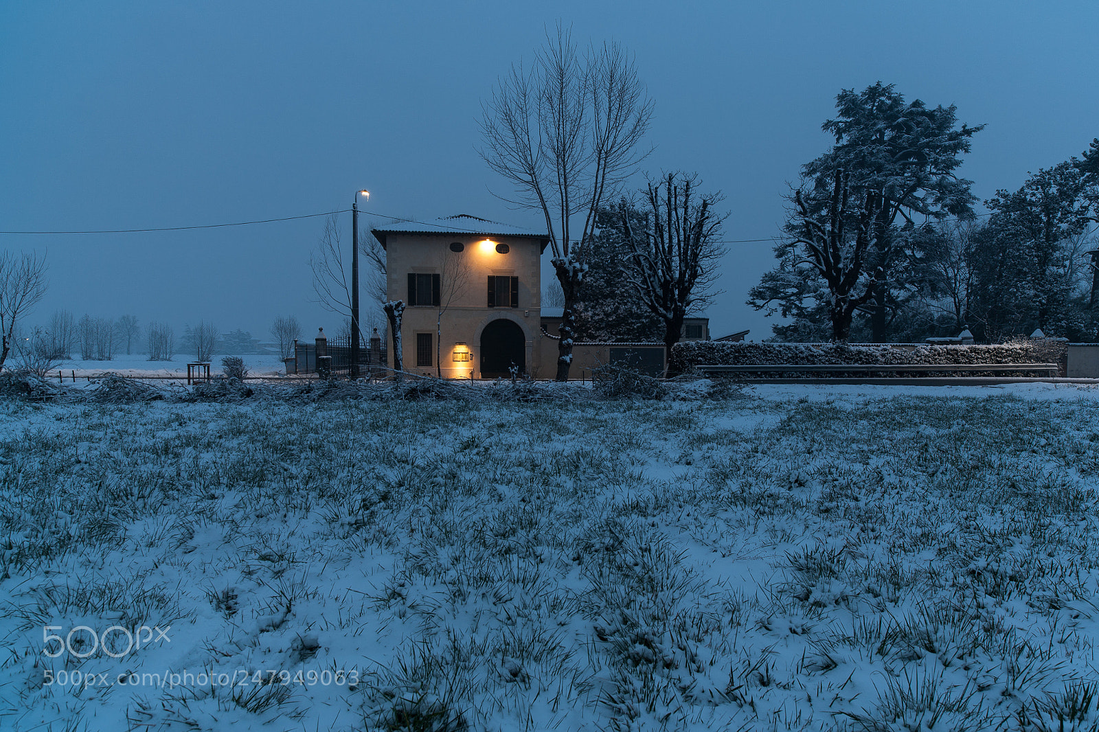 Canon EOS 5D sample photo. Snowy morning photography