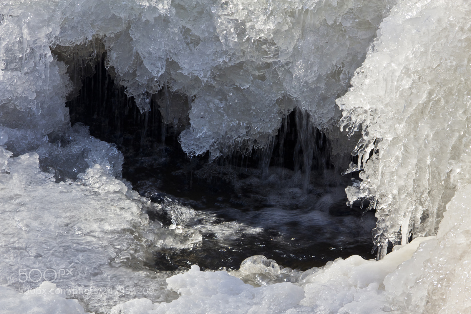 Canon EOS 60D sample photo. Coldness turns a waterfall... photography