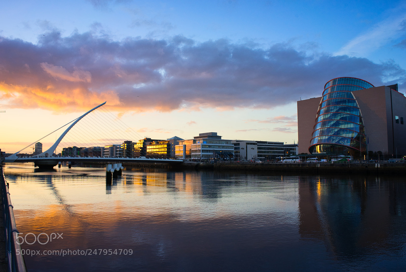 Sony a7 II sample photo. Dublin sunset photography