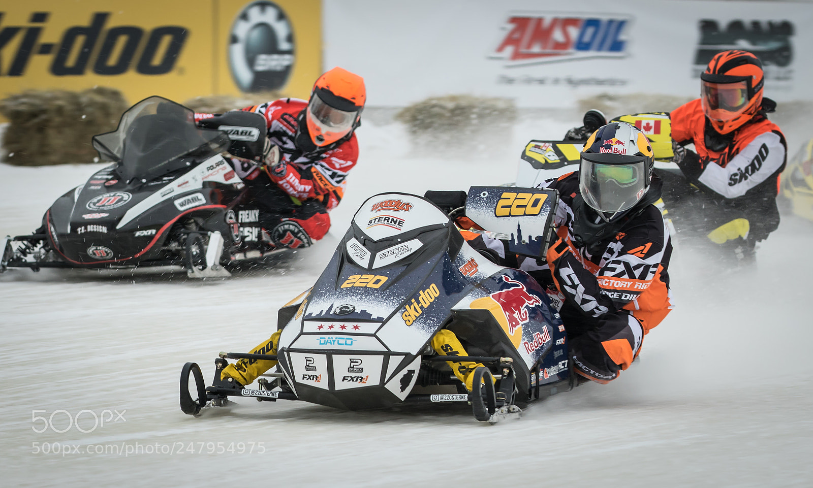 Canon EOS 7D Mark II sample photo. Snowmobile race-2 photography