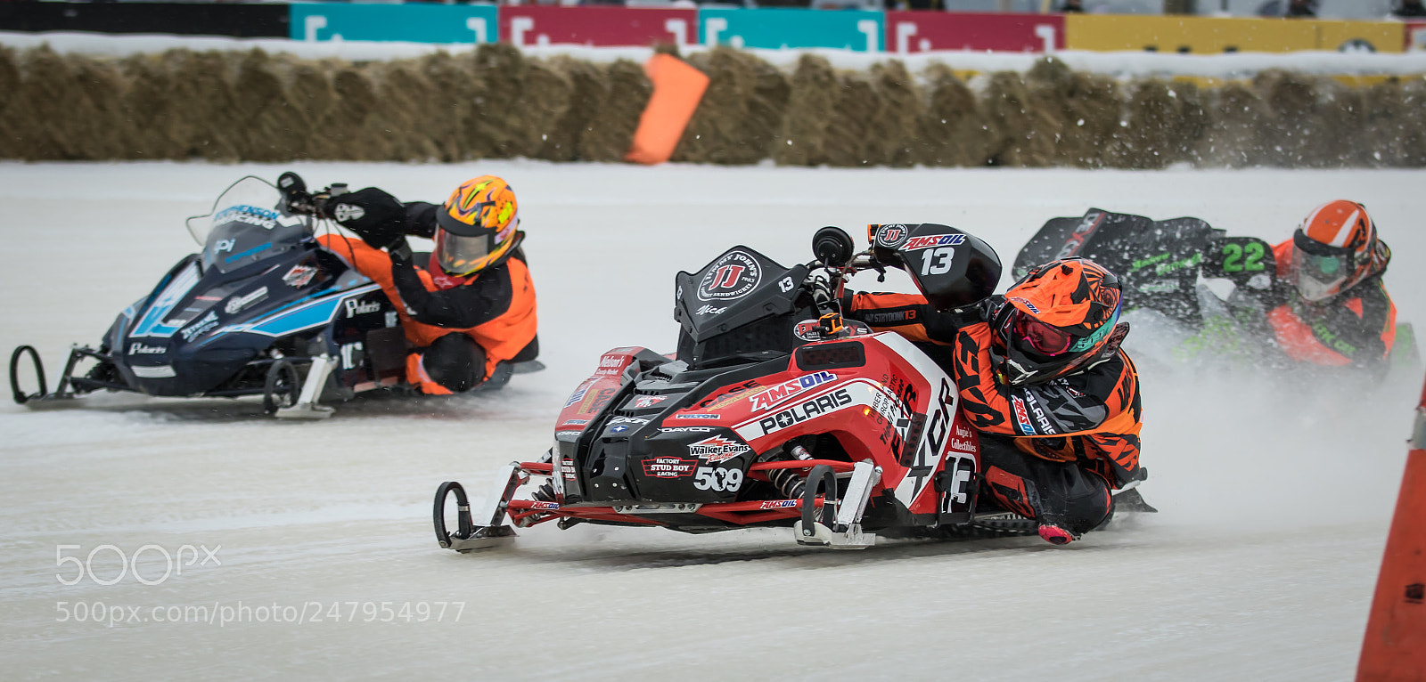 Canon EOS 7D Mark II sample photo. Snowmobile race-1 photography
