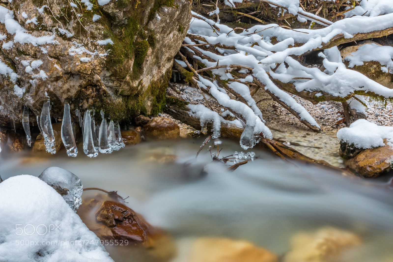 Nikon D7200 sample photo. Frostiger bachlauf photography