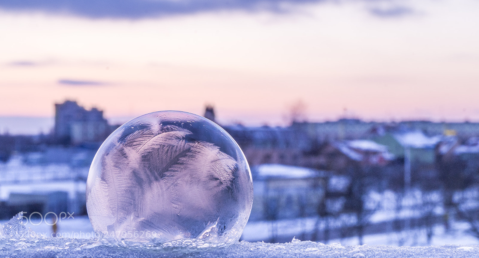 Sony SLT-A58 sample photo. Frozen soap bubble photography