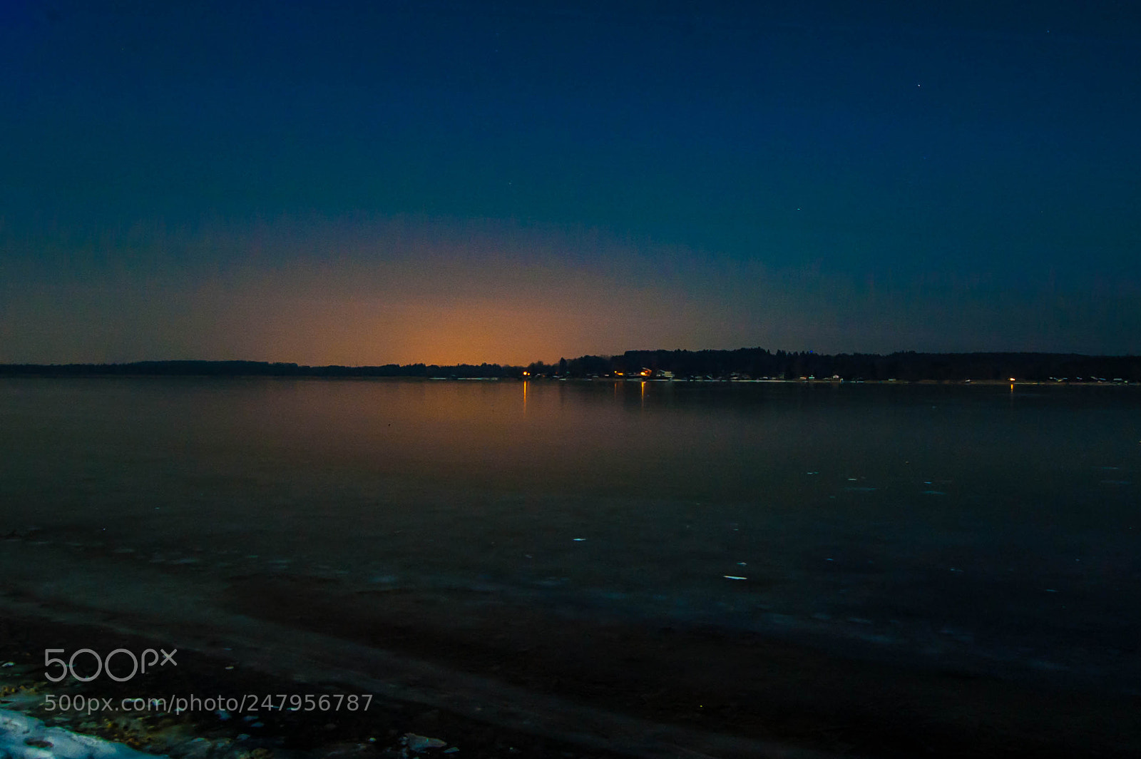 Nikon D70 sample photo. Frozen night photography