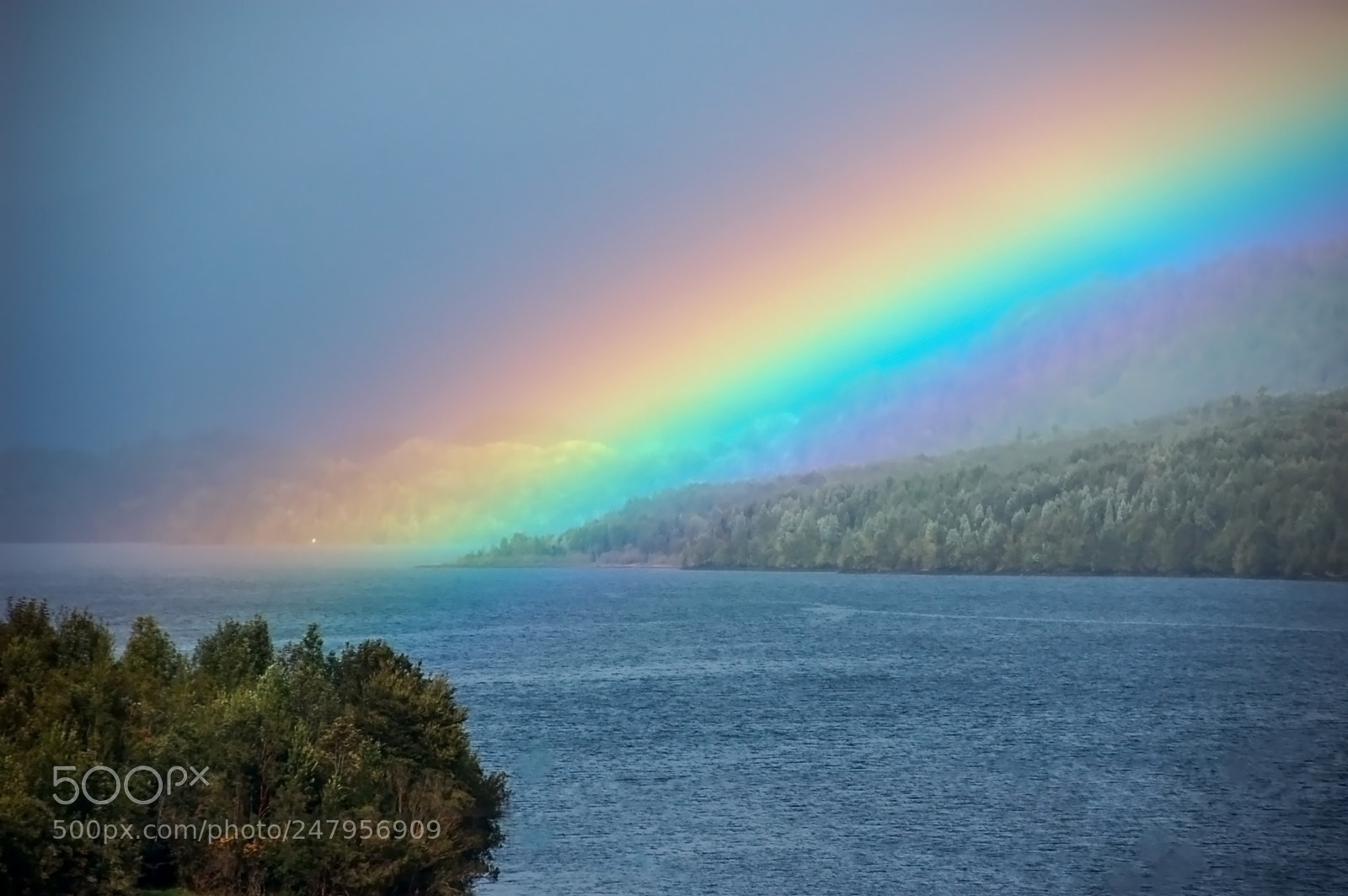 Nikon D50 sample photo. A rainbow in puyuhuapi photography