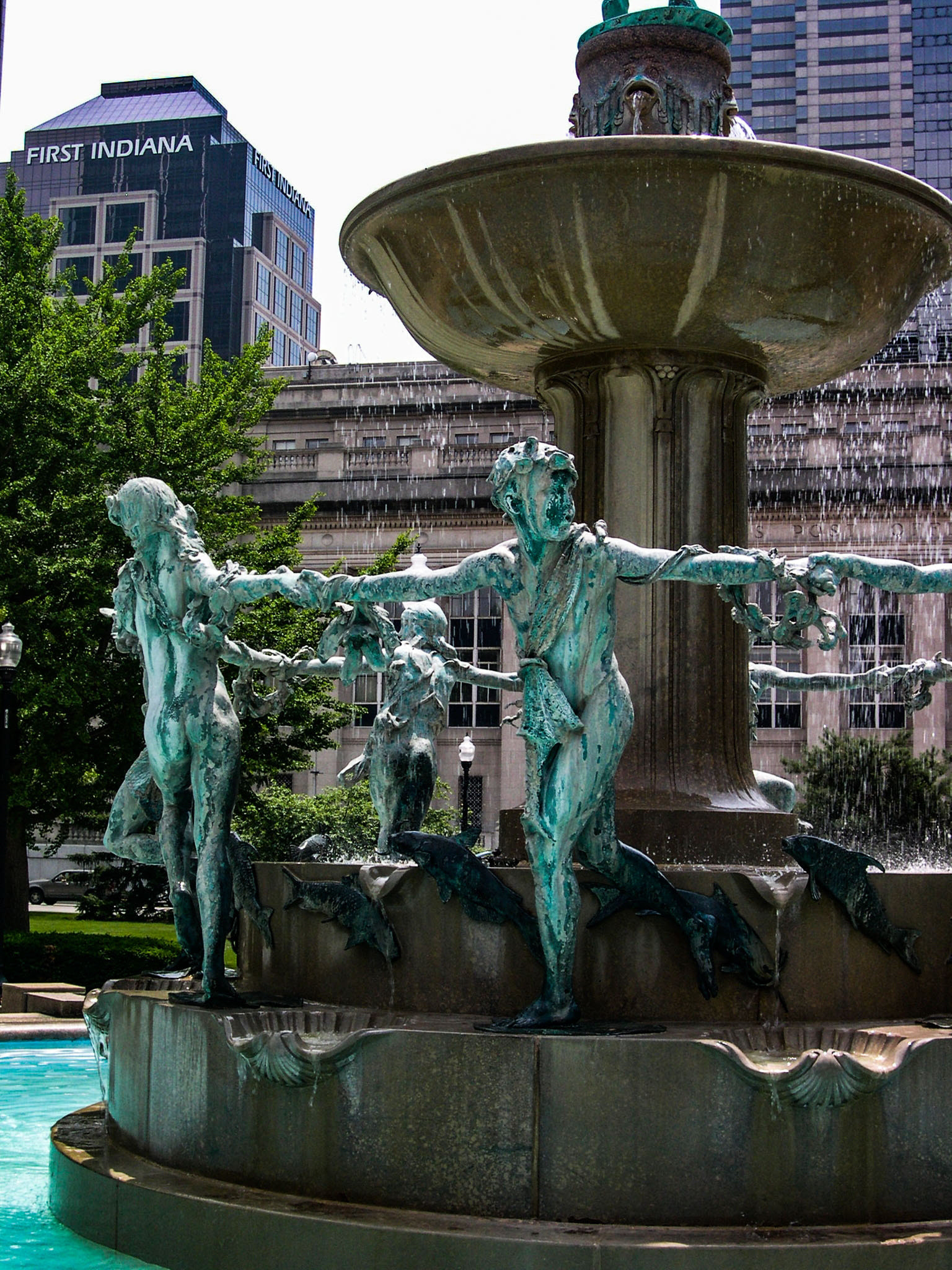 Nikon E4300 sample photo. Depew fountain frolic photography