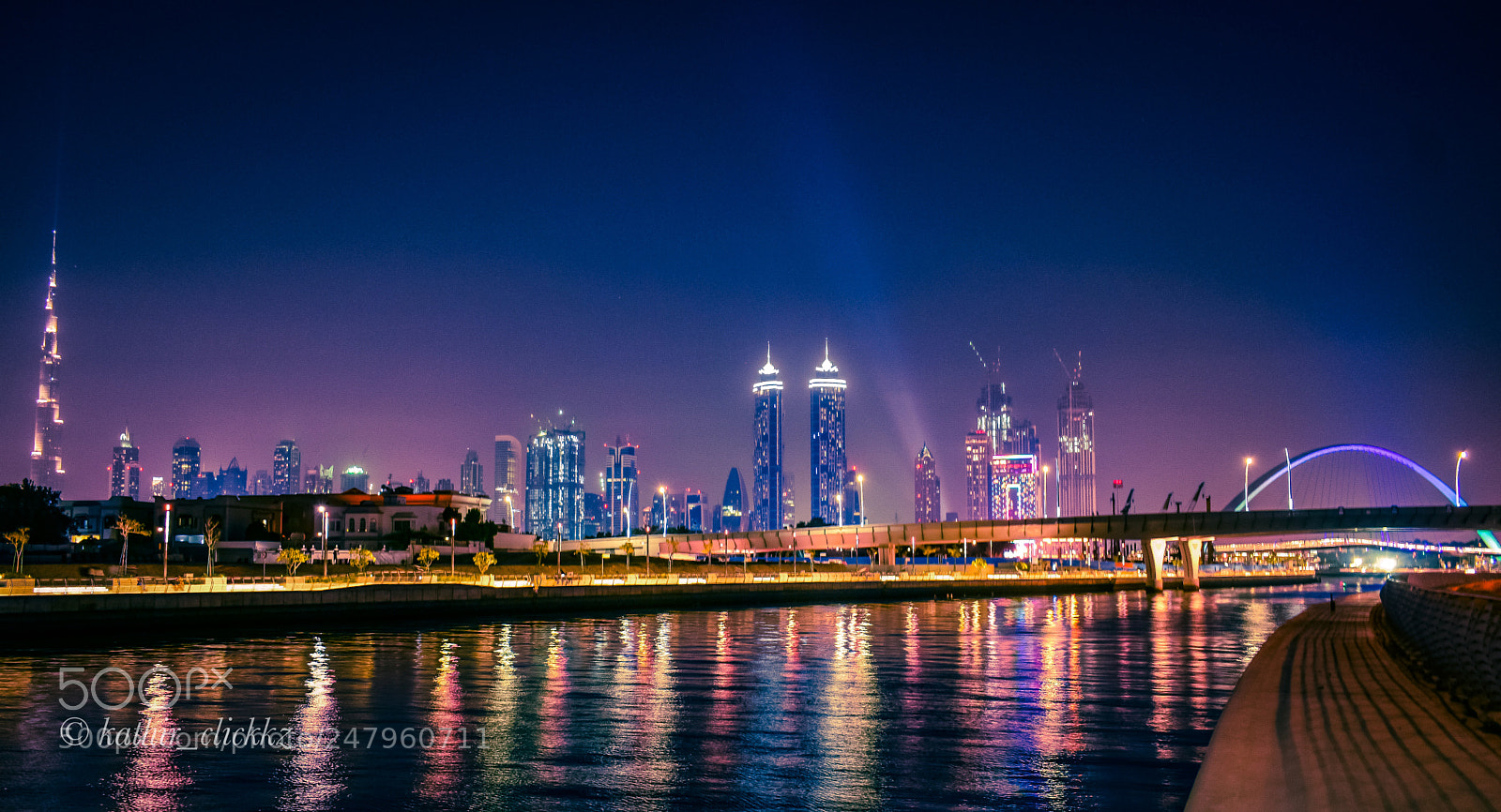 Nikon D3400 sample photo. Night view at dubai photography