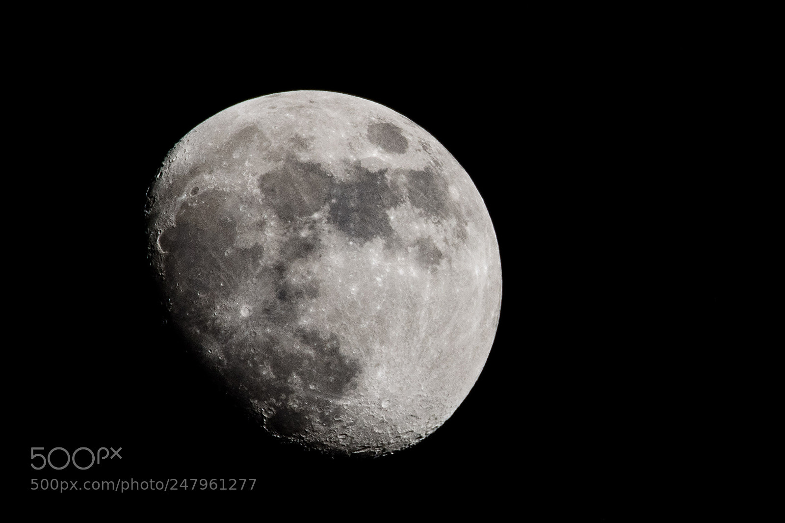Nikon D7200 sample photo. 3/4 moon photography