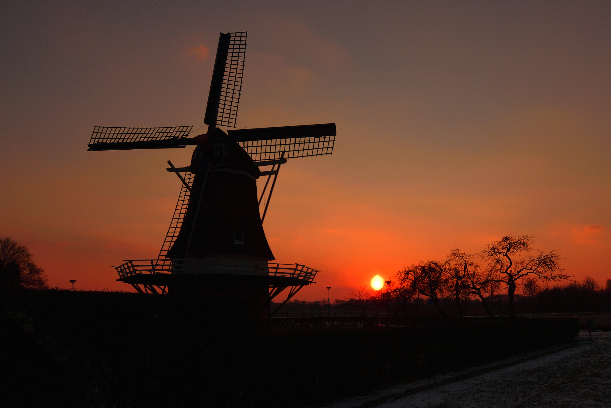 Nikon D5300 + Sigma 10-20mm F3.5 EX DC HSM sample photo. Windmill at sunset photography