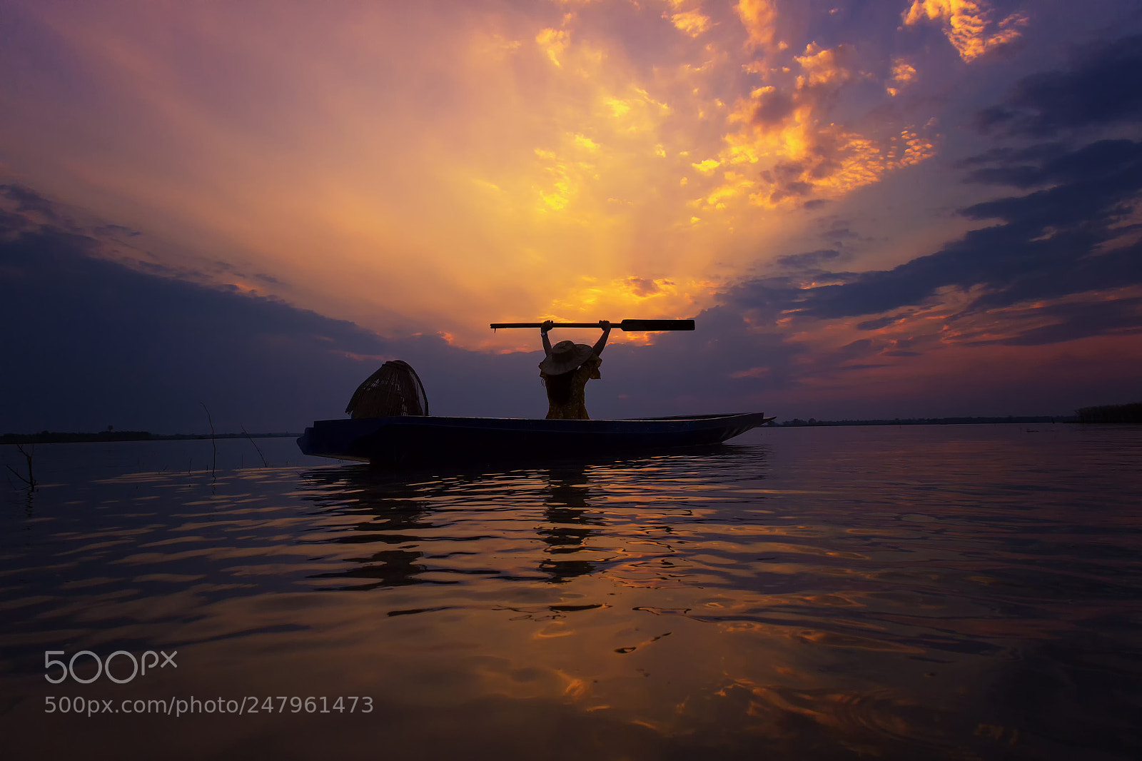 Canon EOS 600D (Rebel EOS T3i / EOS Kiss X5) sample photo. Silhouette fisherman with sunset,take photography