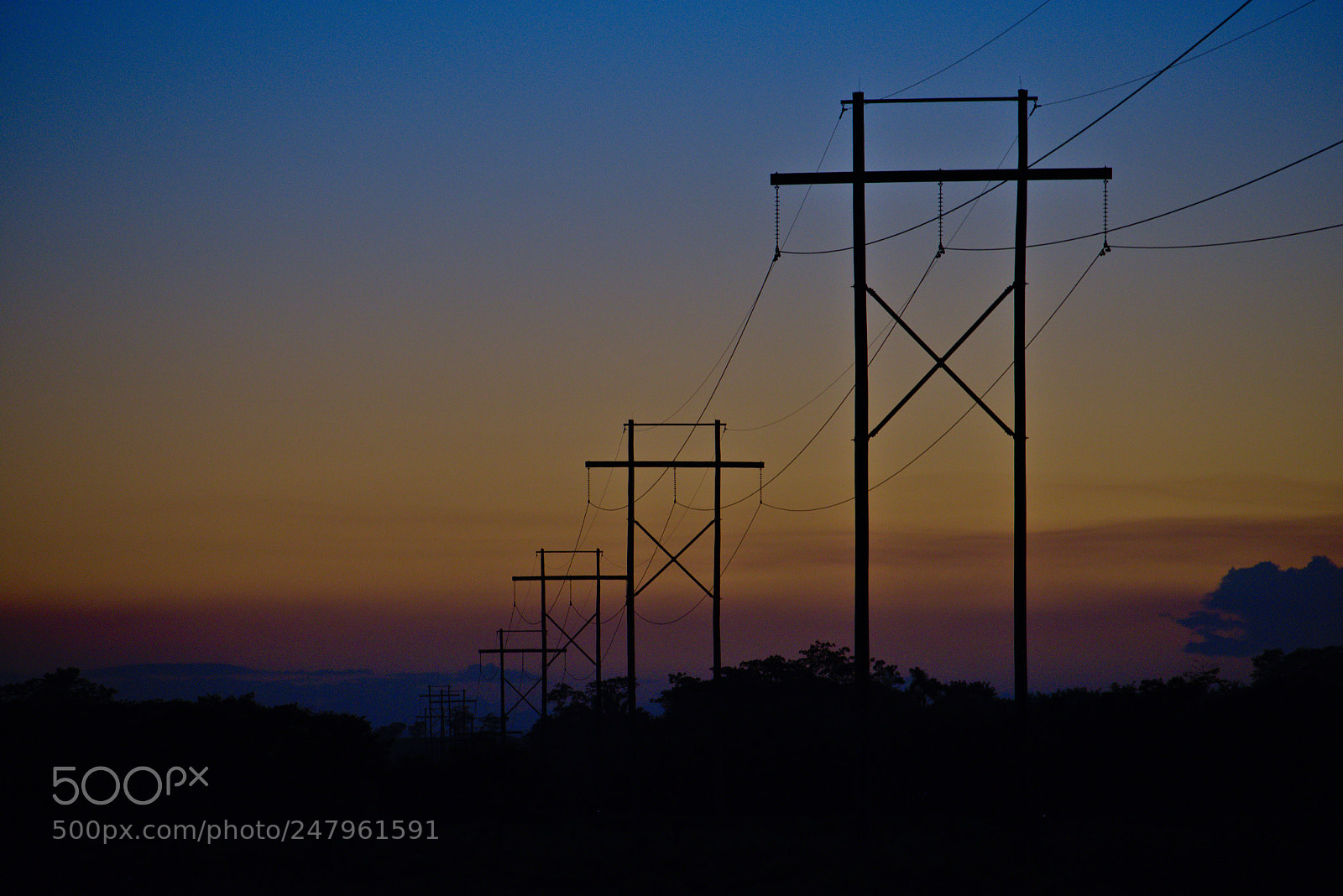 Nikon D7200 sample photo. Power lines photography