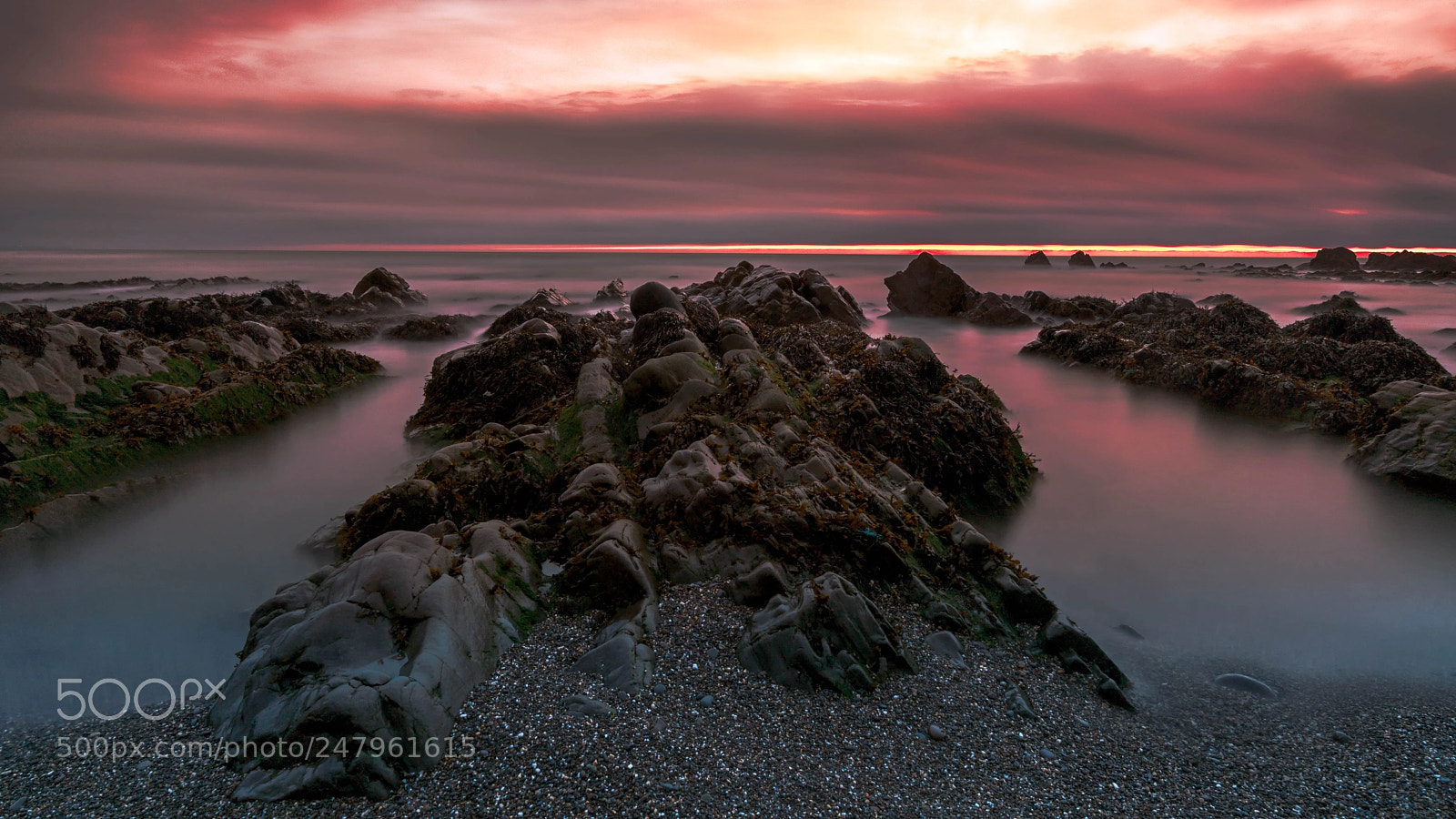 Sony a7R II sample photo. Sliver of sunset photography