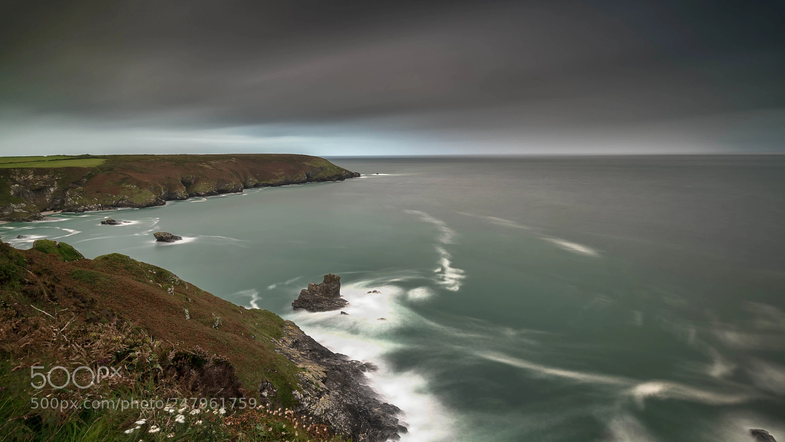Sony a7R II sample photo. The north cliffs, cornwall photography