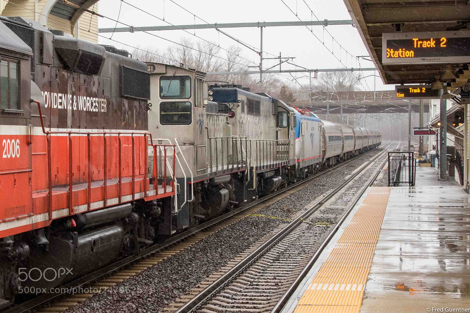 Nikon D810 sample photo. Amtrak train 83 coupled photography