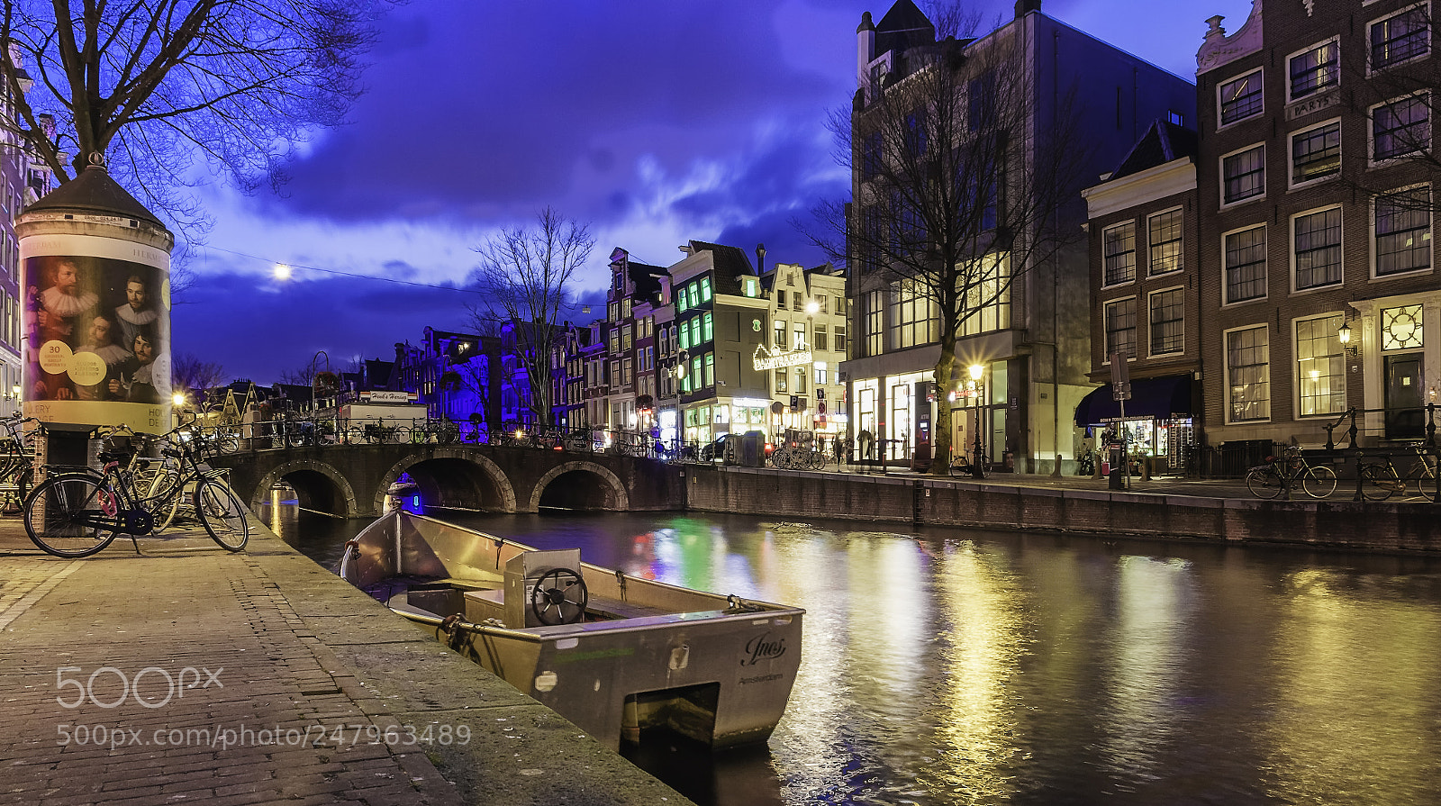 Canon EOS 7D sample photo. Amsterdam boat colours photography