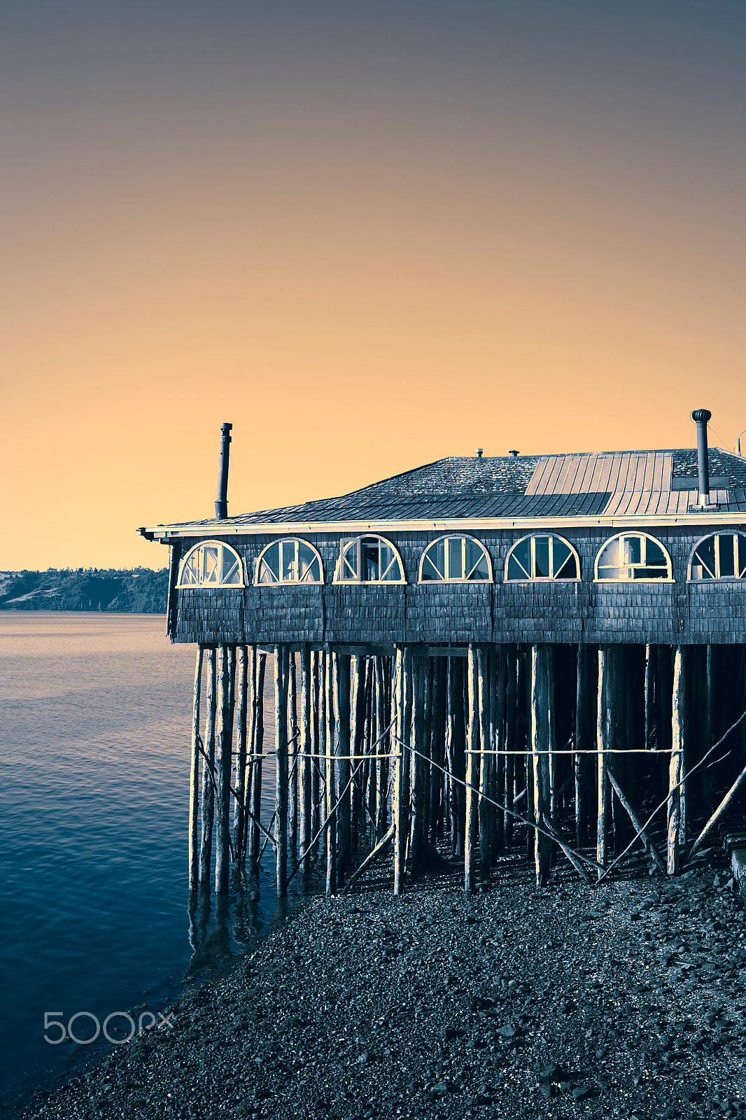 Canon EF 40mm F2.8 STM sample photo. Brisas del mar restaurant in castro, chiloe archipelago, chile photography