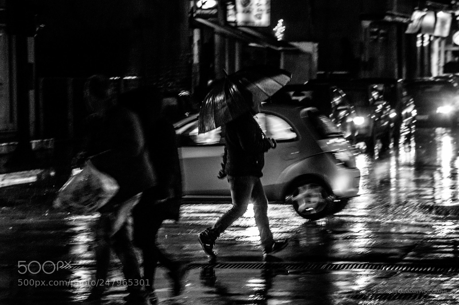 Nikon D7200 sample photo. Rainy night, wet streets photography