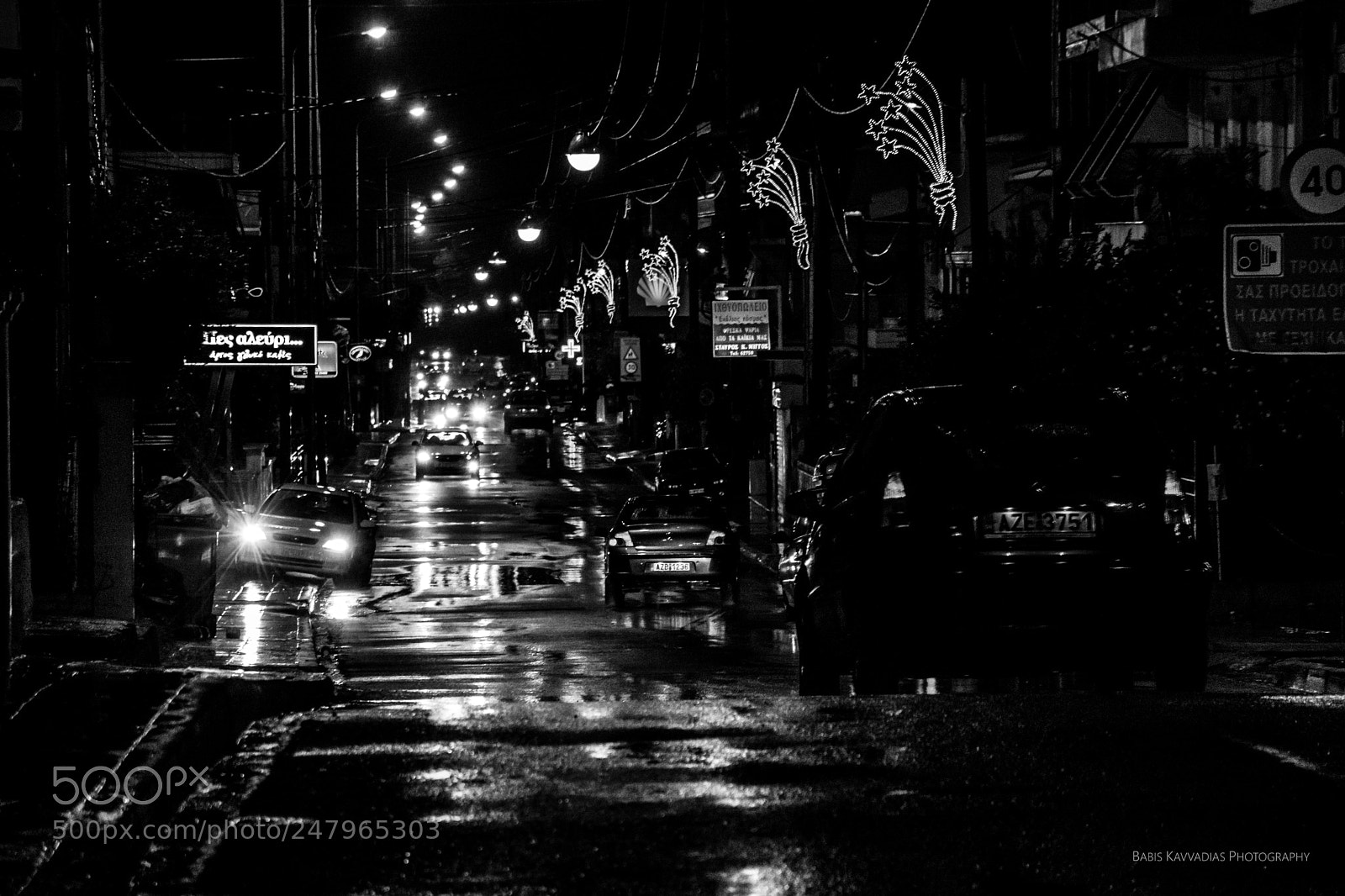 Nikon D7200 sample photo. Rainy night, wet streets photography
