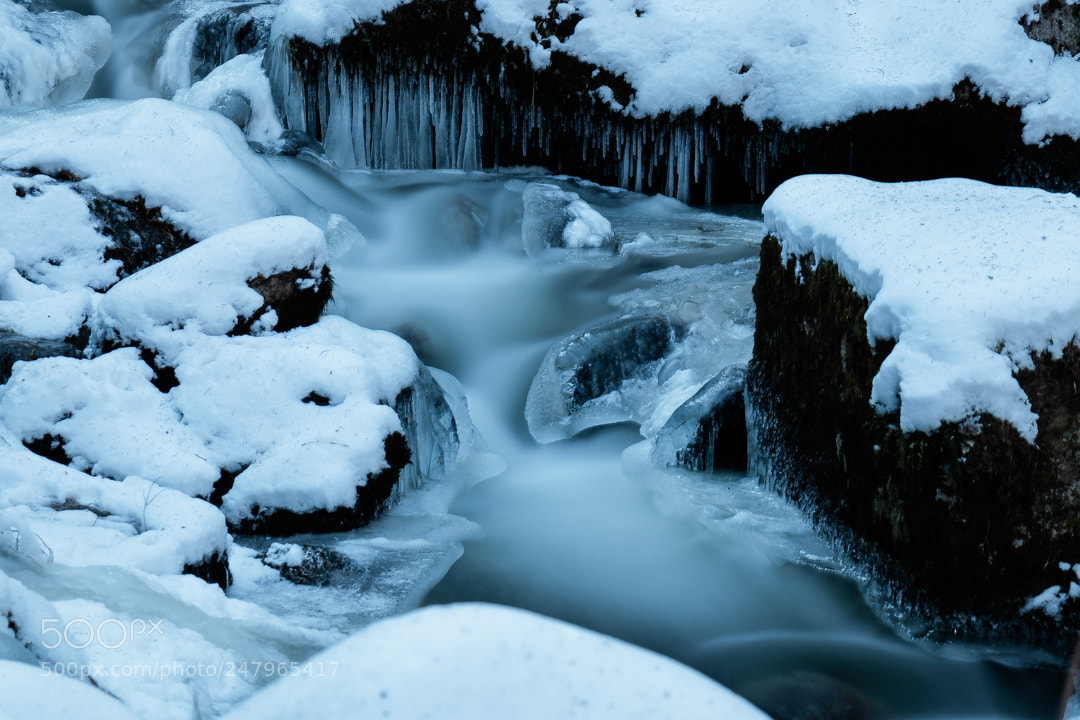 Canon EOS 77D (EOS 9000D / EOS 770D) sample photo. A little frozen creek photography