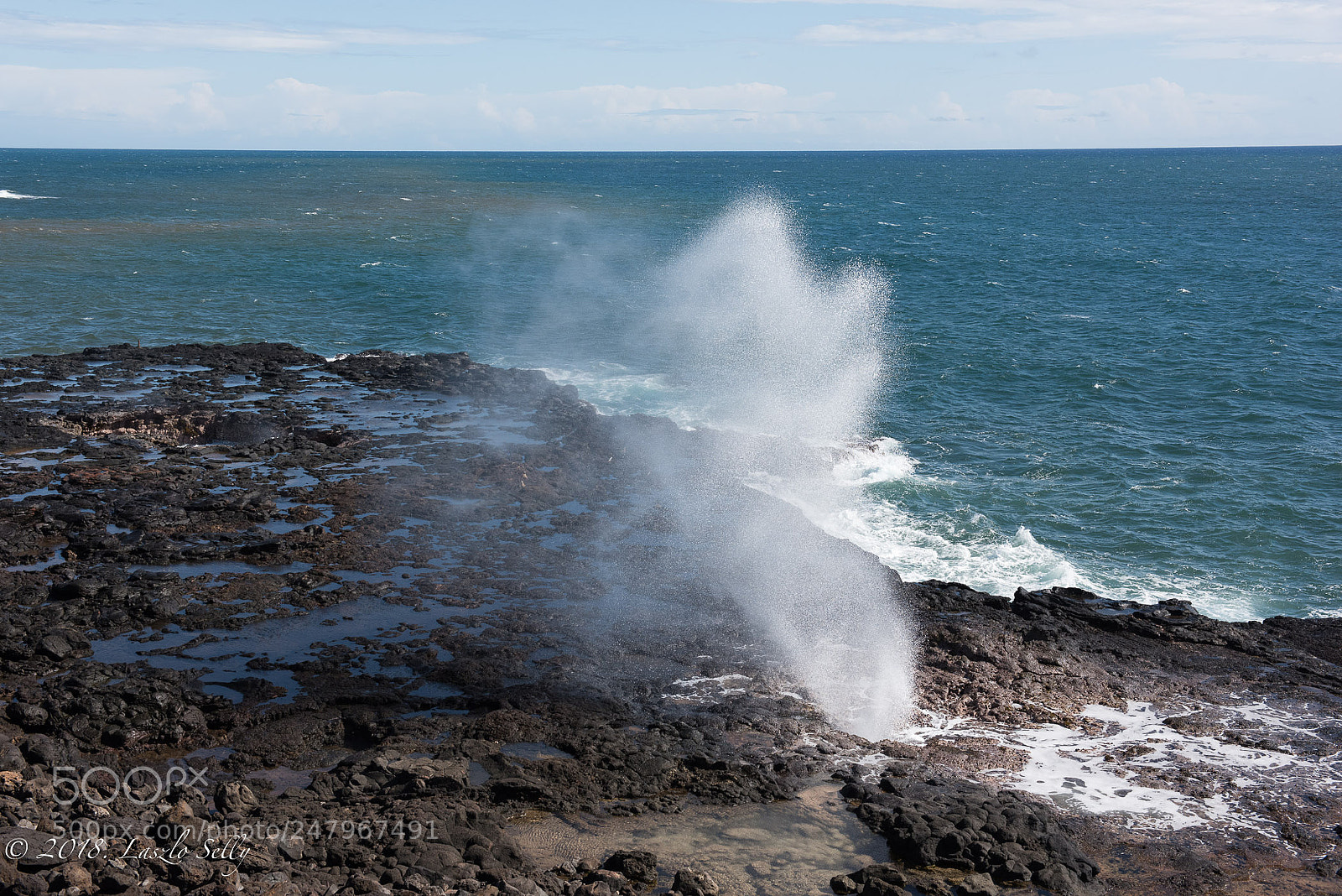 Nikon D810 sample photo. Lawa'i blowhole. photography