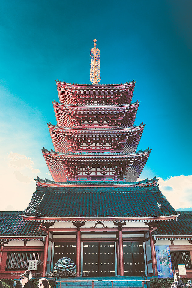 Canon EOS 5DS R sample photo. “pagoda blue” ©2018 photography