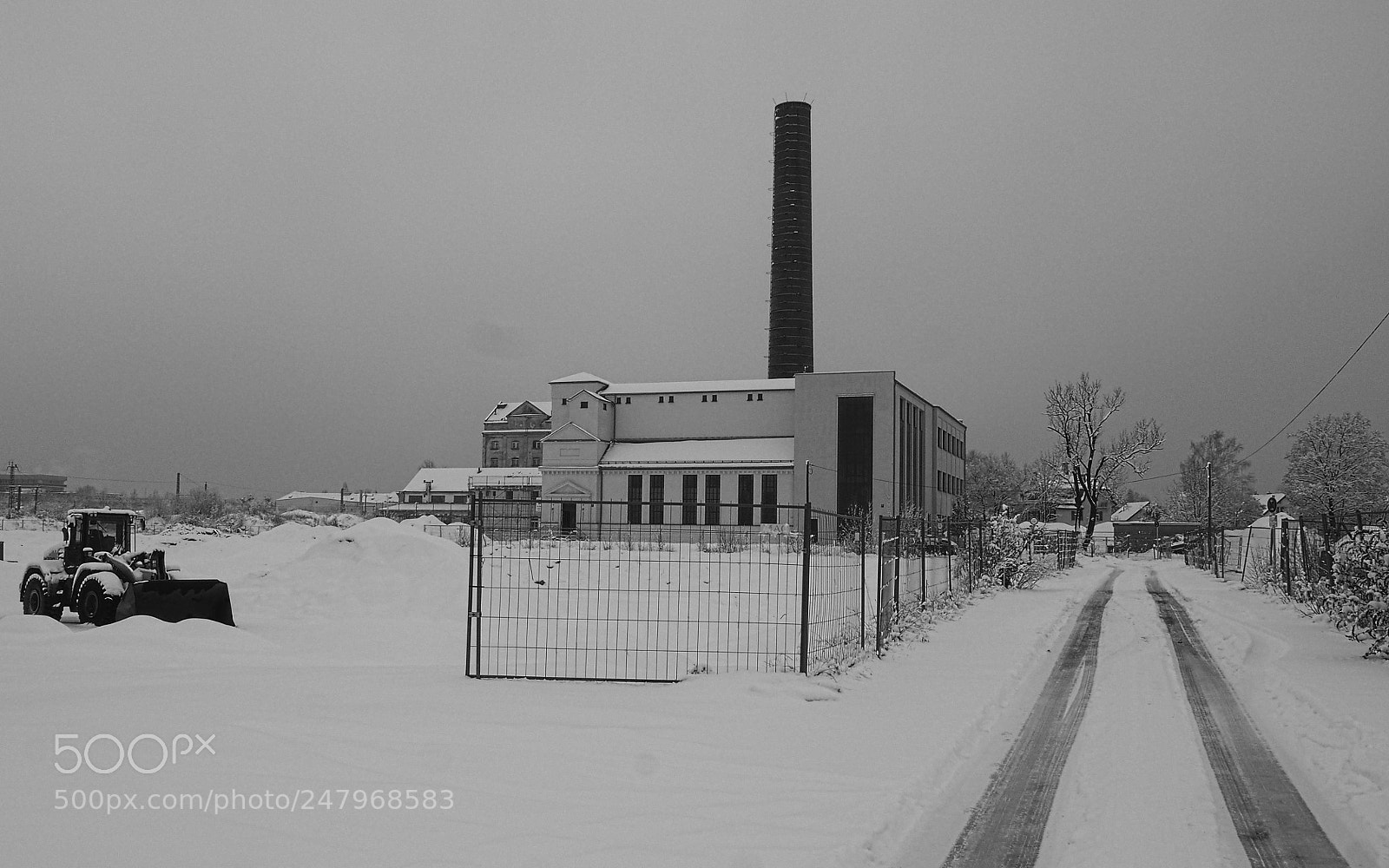 Olympus PEN E-PL5 sample photo. Construction area photography