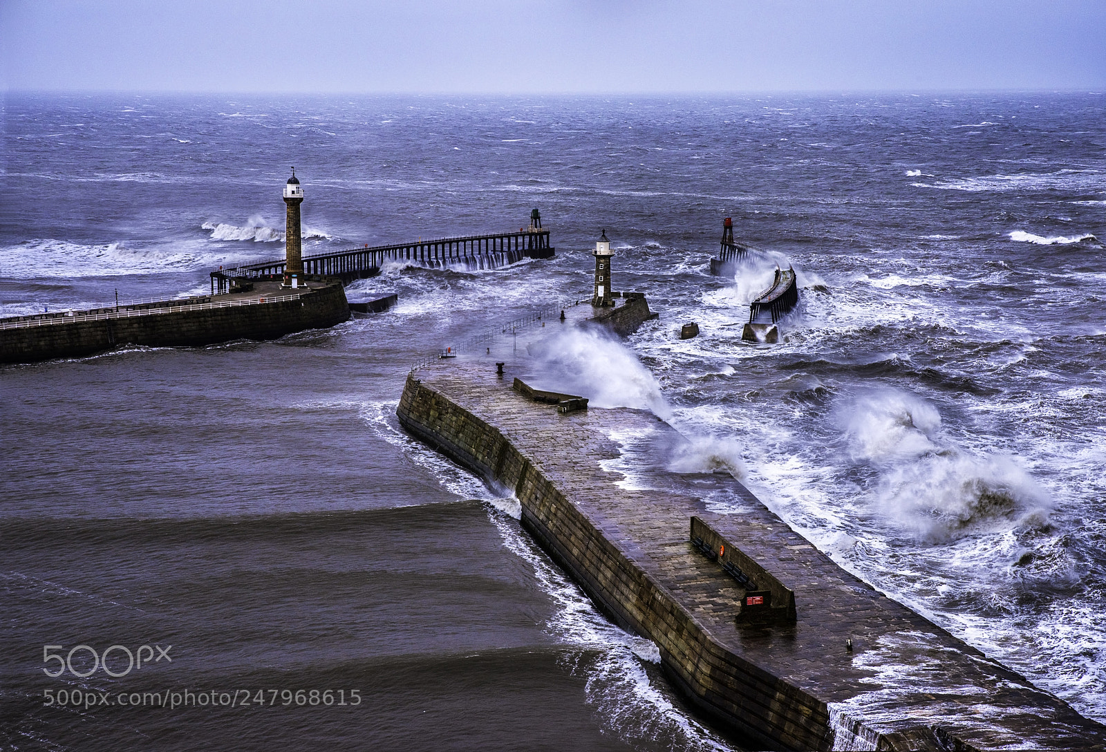 Nikon D810 sample photo. Whitby waves photography