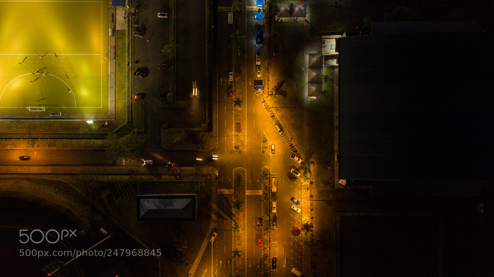 DJI FC220 sample photo. Midnight photography