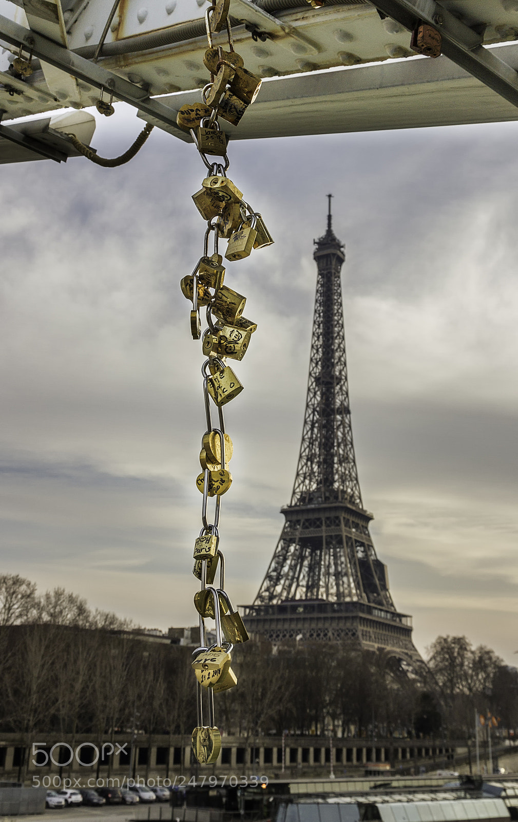 Canon EOS 7D sample photo. Paris love lock photography