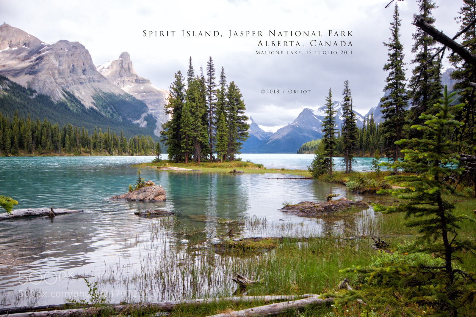 Canon EOS 50D sample photo. Spirit island, jasper national photography