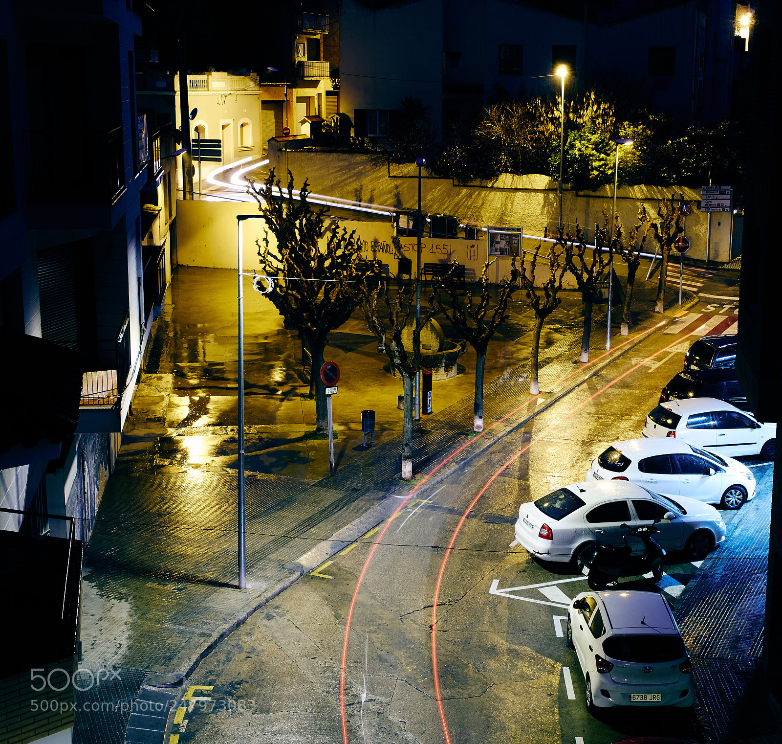 Olympus OM-D E-M10 sample photo. Spanish night photography