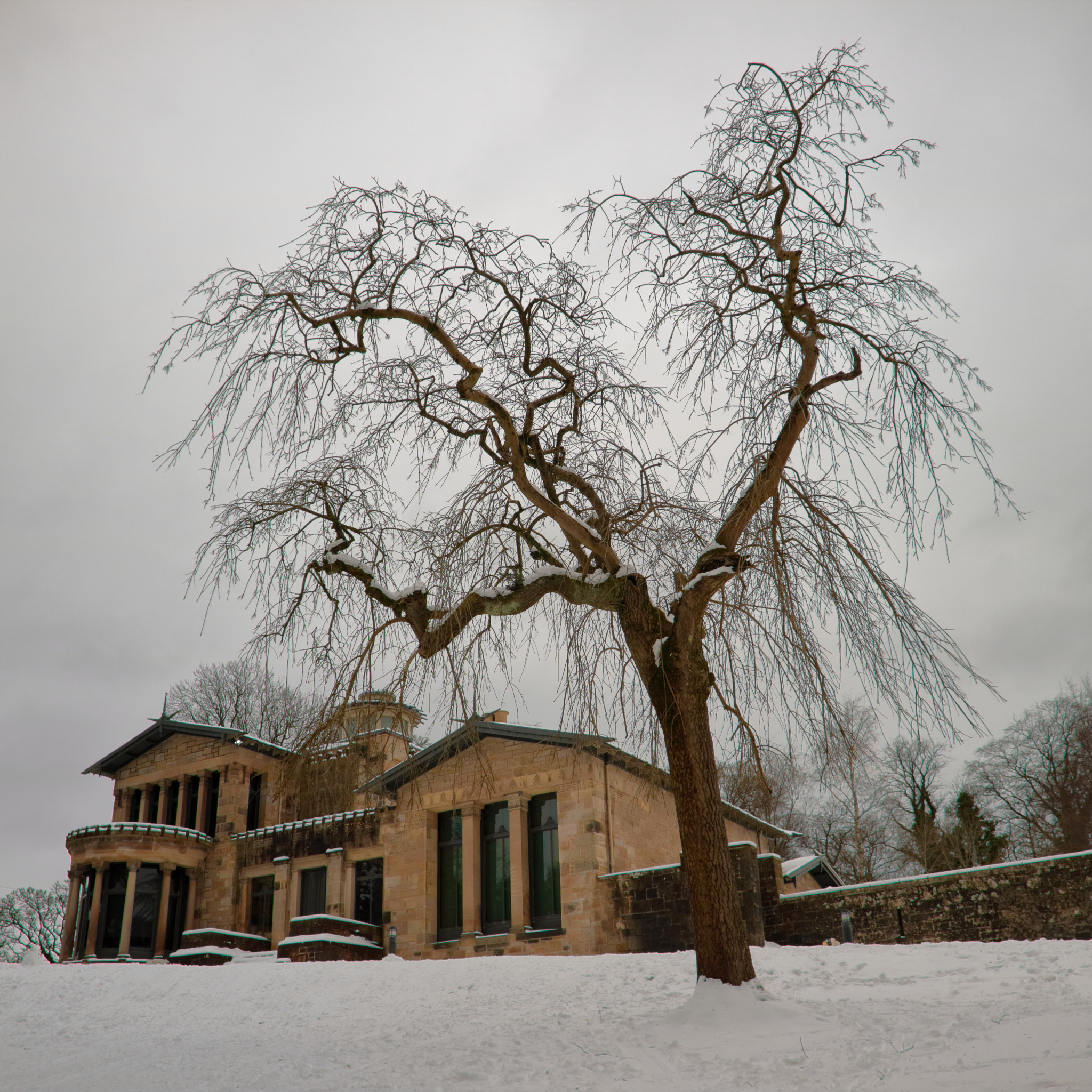 Canon EOS M3 + Canon EF-M 15-45mm F3.5-6.3 IS STM sample photo. Holmwood house + snow photography
