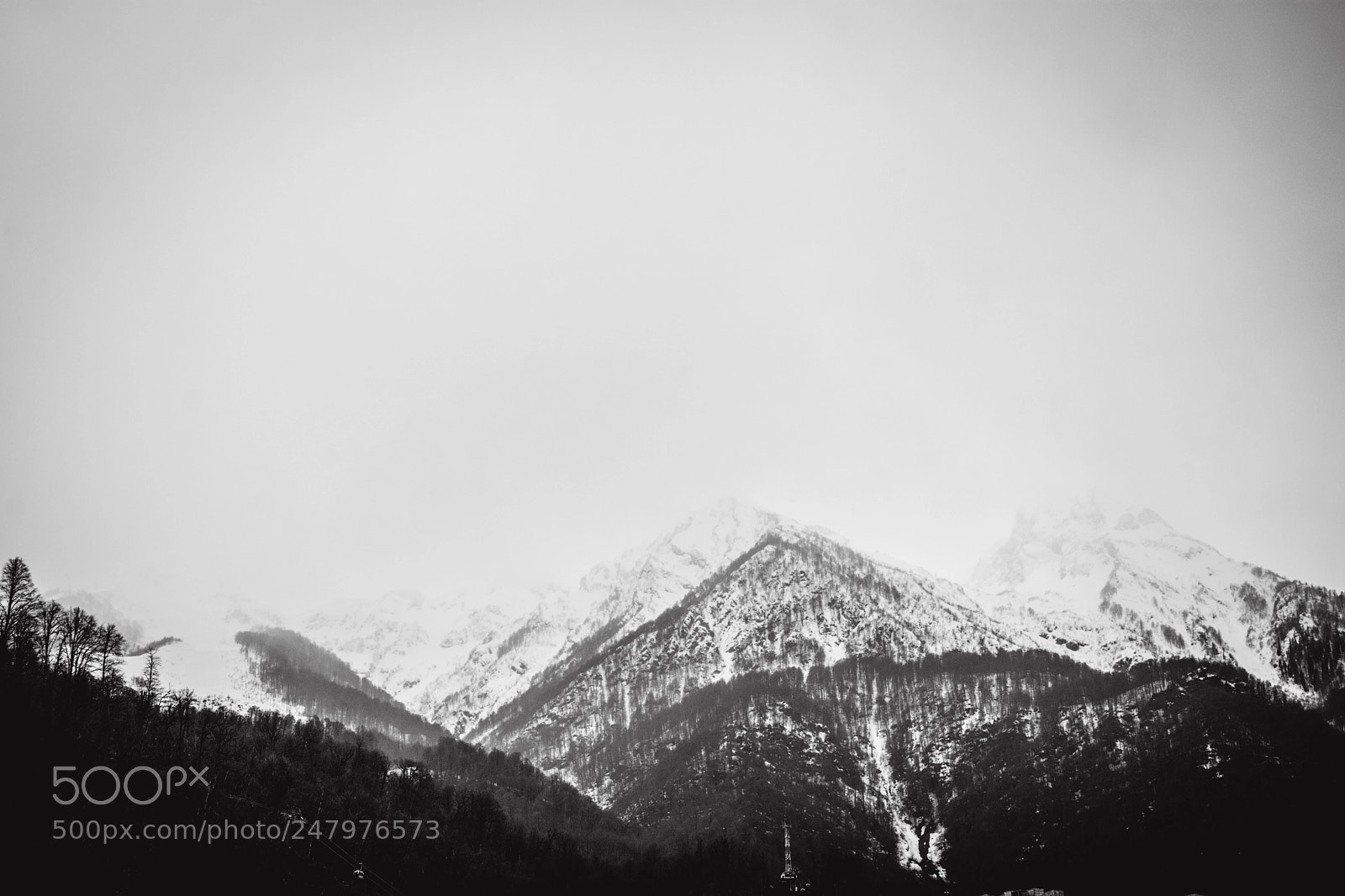 Nikon D5200 sample photo. Snowy mountains photography
