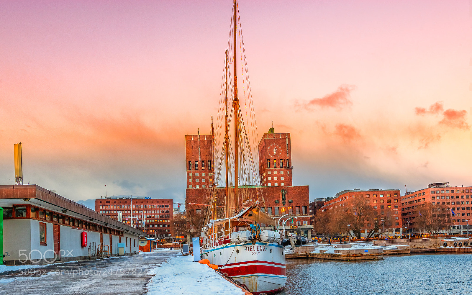 Nikon D800 sample photo. Oslo city hall r photography