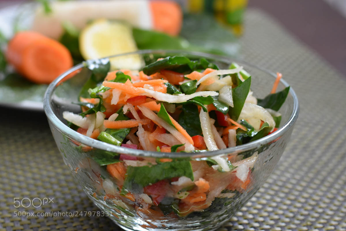 Nikon D7200 sample photo. Salata de spanac si photography