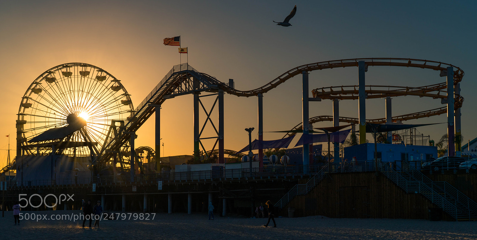 Sony a7R III sample photo. Santa monica sunset photography