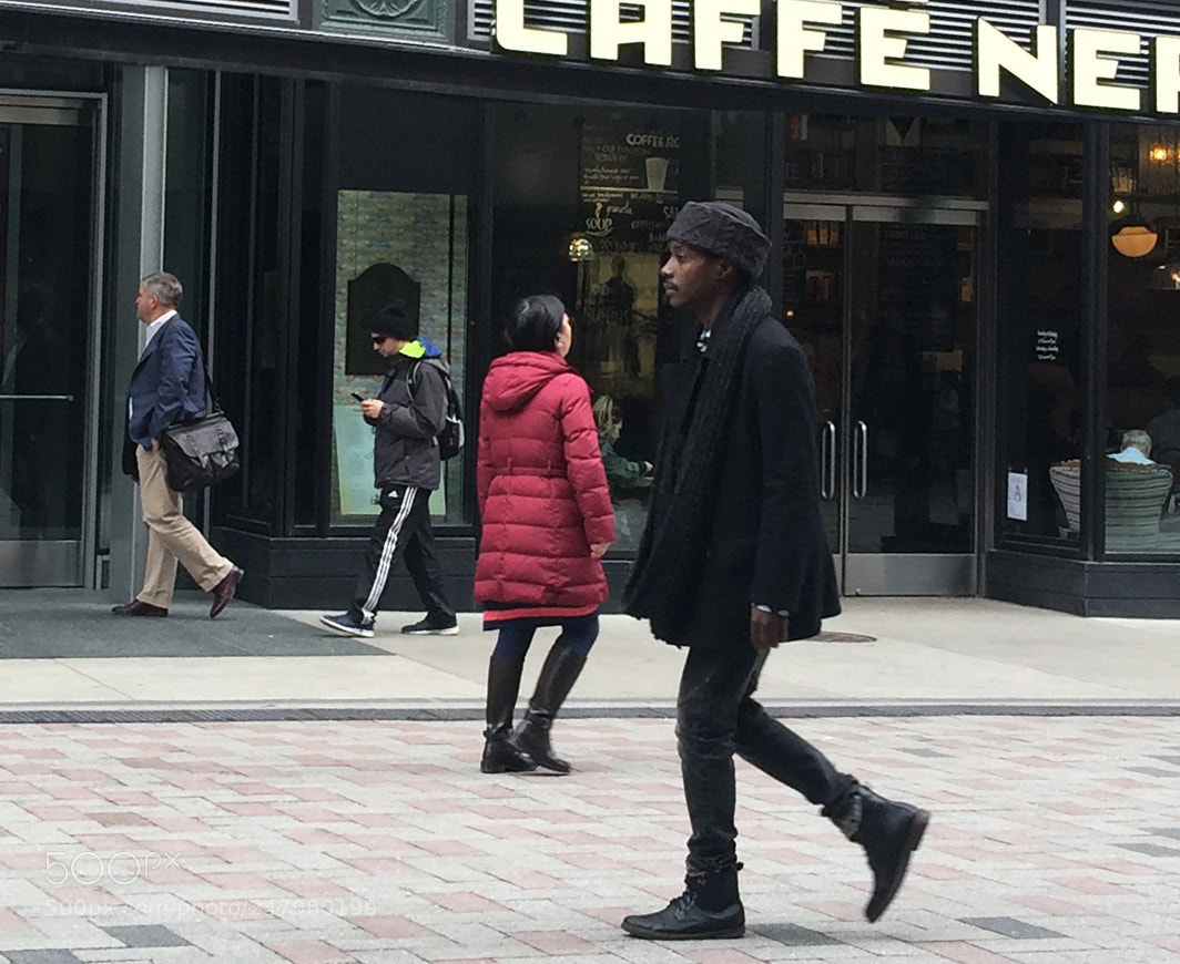 Apple iPhone 6 Plus sample photo. A walk by caffe photography