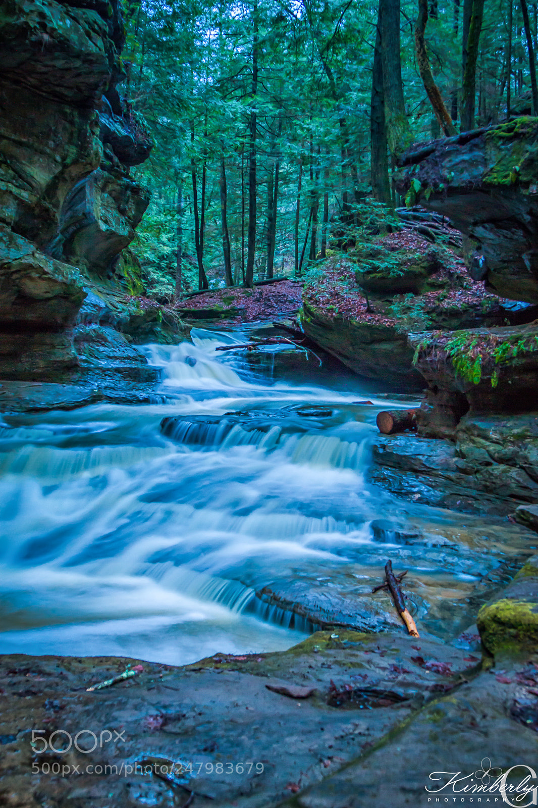 Canon EOS 7D sample photo. Flowing falls photography