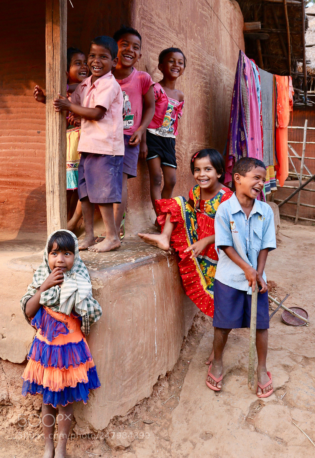 Canon EOS 80D sample photo. Children in a village photography