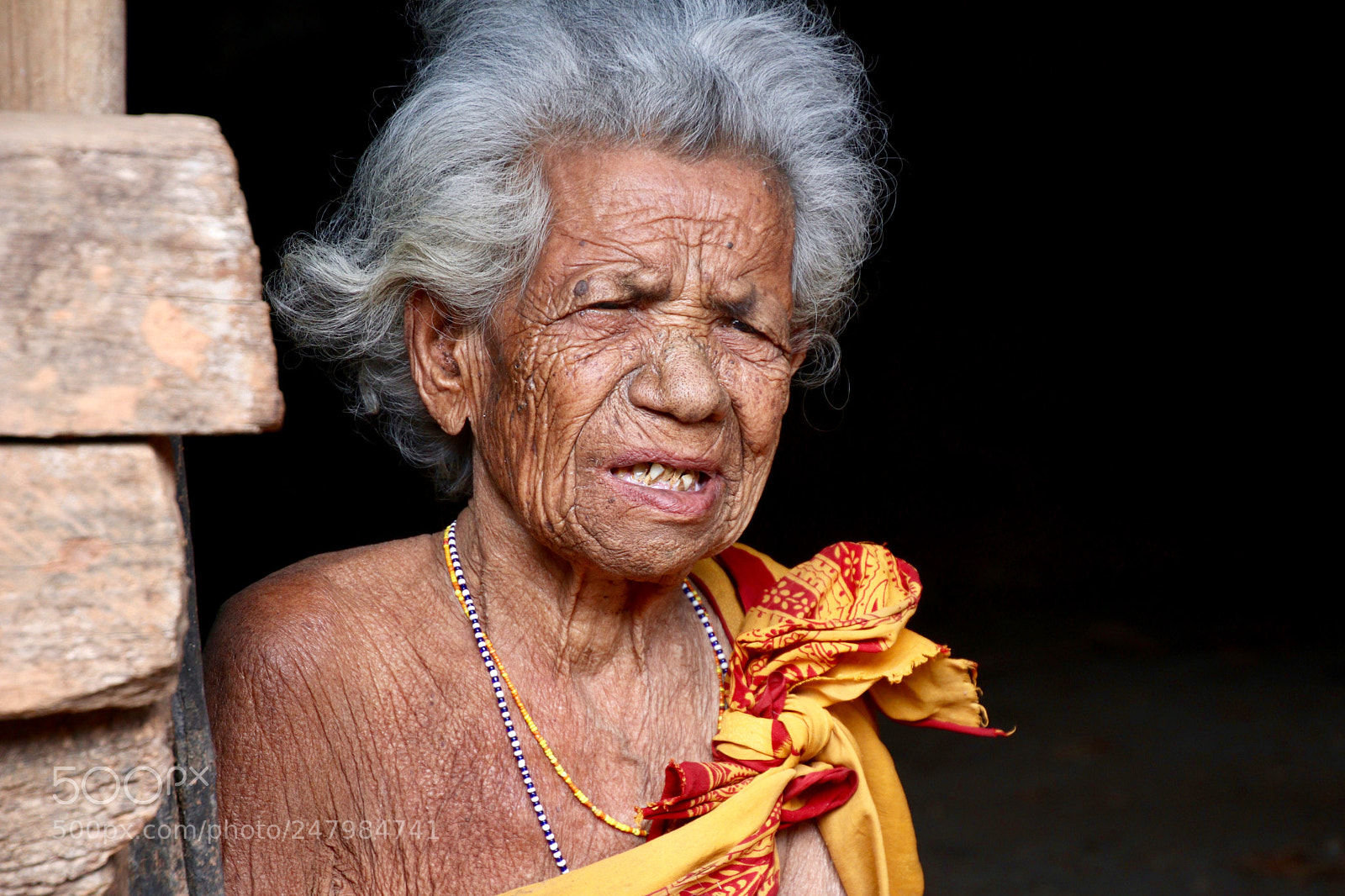 Canon EOS 80D sample photo. Elderly tribal widow, odisha photography