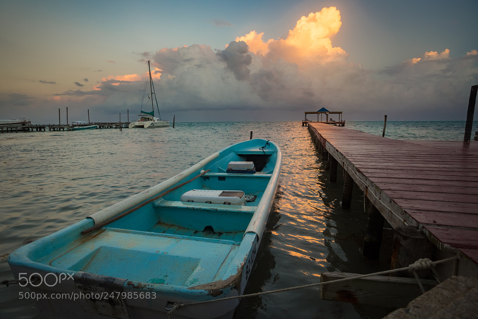 Canon EOS 6D sample photo. Belize longboat photography
