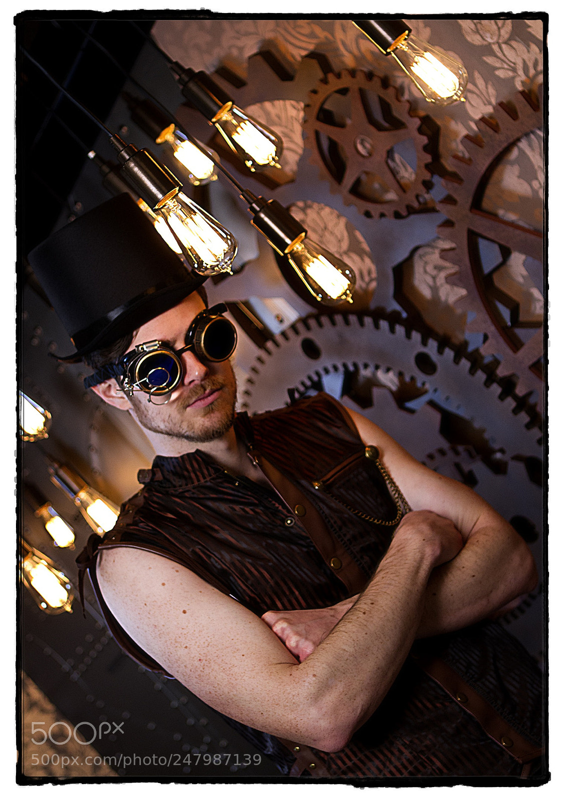Canon EOS 7D sample photo. Steam punk model at photography