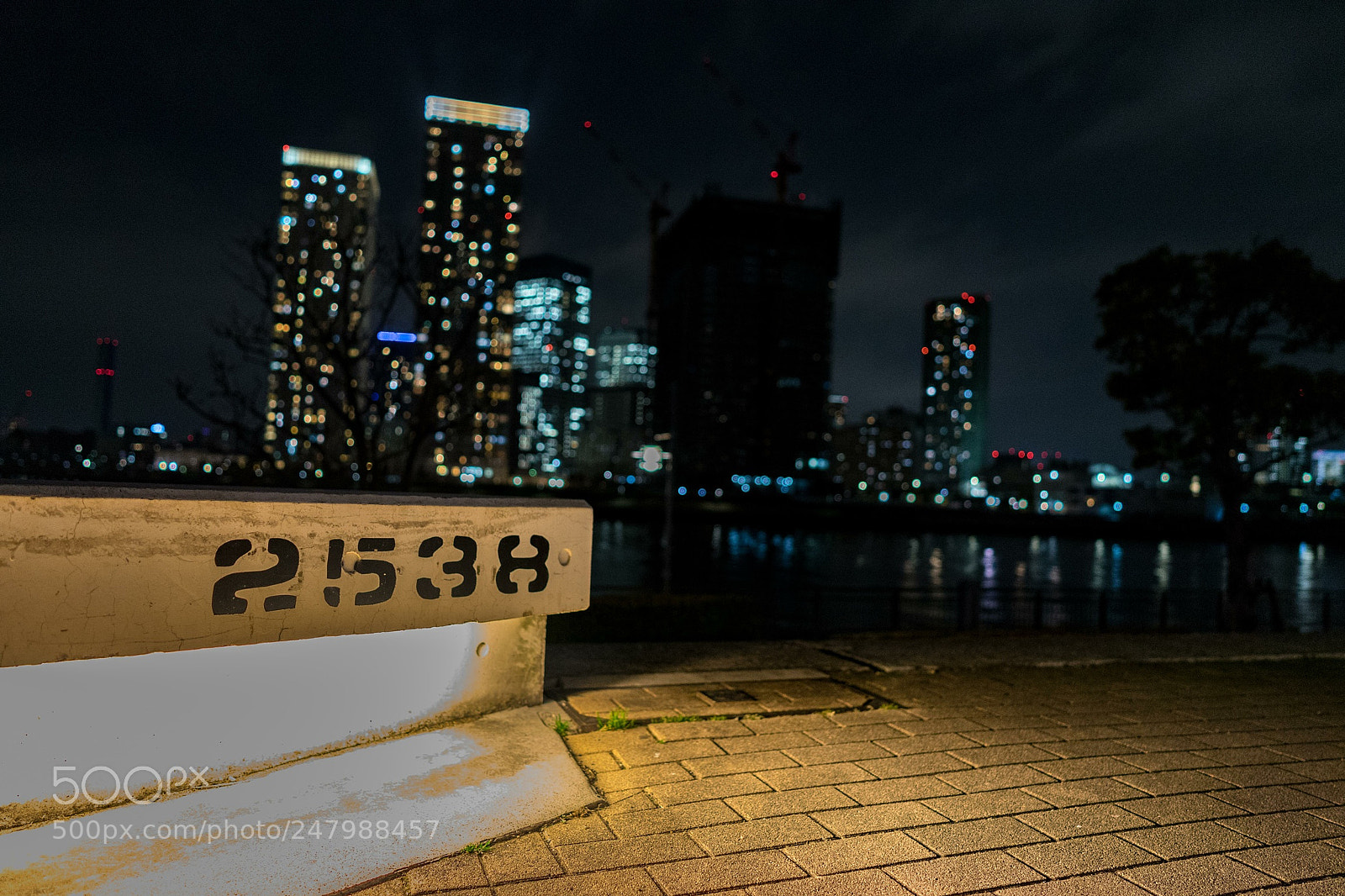Sony a7 II sample photo. Toyosu night photography
