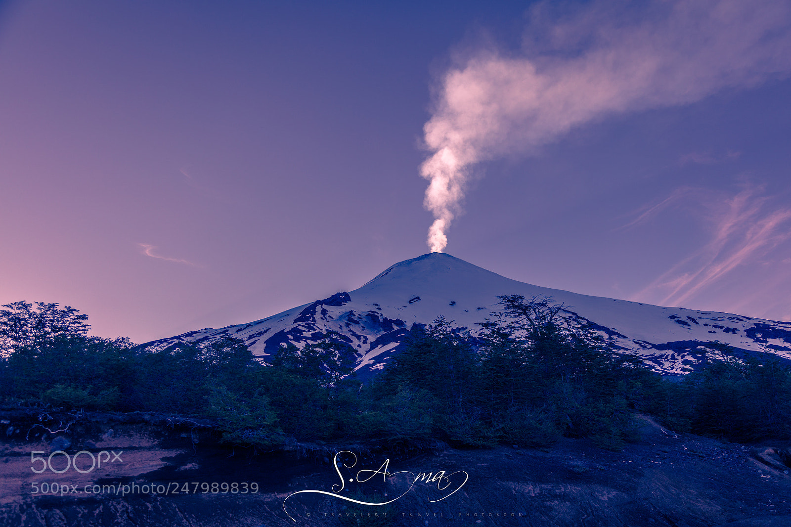 Canon EOS 5DS sample photo. Volcano villarrica photography